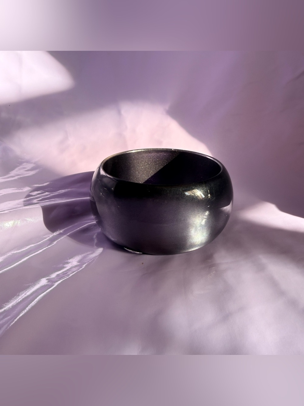 Grey moon glow bangle